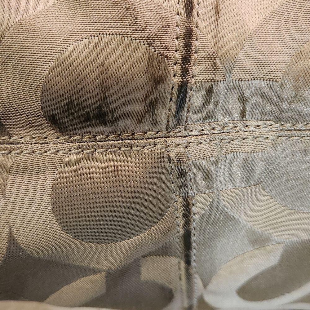‼️HOT DEAL‼️ Coach Madison Tan and Brown Signature Tote Bag - Picture 7 of 16